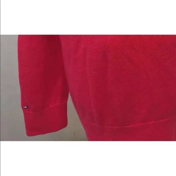 2/$20 Tommy Hilfiger Girl Cardigan Argyle Sweater Hot Pink L 12-14 Cotton - Picture 8 of 8